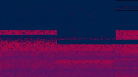 Unique Design. Abstract Digital Animation. Pixel Noise Glitch Error Video Damage Stock Footage