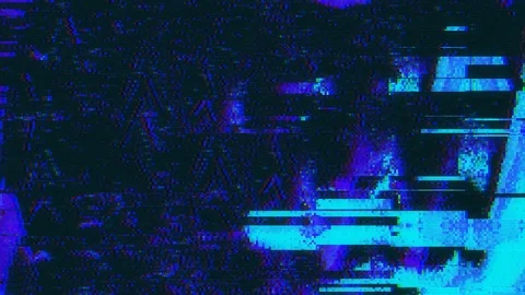 Unique Design. Abstract Digital Animation. Pixel Noise Glitch Error Video Damage Stock Footage 91704576
