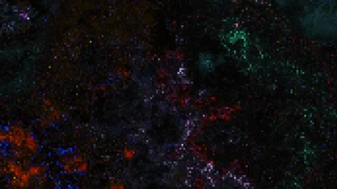 Unique Design. Abstract Digital Animation. Pixel Noise Glitch Error Video Damage Stock Footage 92378160
