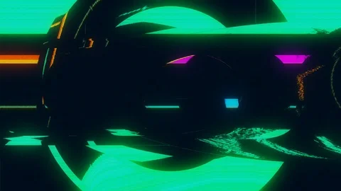 Unique Design. Abstract Digital Animation. Pixel Noise Glitch Error Video Damage Stock Footage 92496607