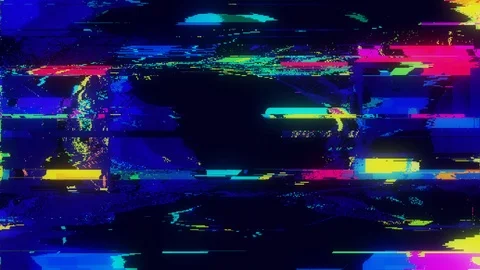 Unique Design. Abstract Digital Animation. Pixel Noise Glitch Error Video Damage Stock Footage 92496666
