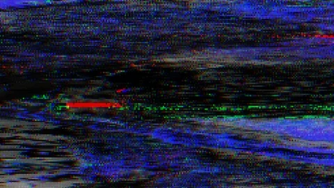 Unique Design. Abstract Digital Animation. Pixel Noise Glitch Error Video Damage Stock Footage 92809024