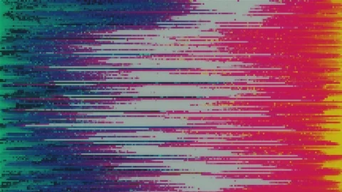 Unique Design. Abstract Digital Animation. Pixel Noise Glitch Error Video Damage Stock-Footage 93108522