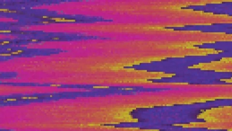 Unique Design. Abstract Digital Animation. Pixel Noise Glitch Error Video Damage Stock Footage 94584877