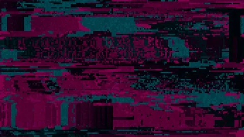 Unique Design. Abstract Digital Animation. Pixel Noise Glitch Error Video Damage Stock Footage 95286785