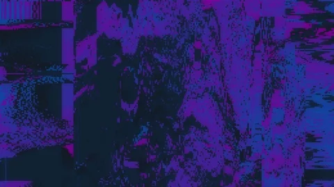 Unique Design. Abstract Digital Animation. Pixel Noise Glitch Error Video Damage Stock Footage 95690990