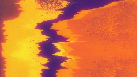 Unique Design. Abstract Digital Animation. Pixel Noise Glitch Error Video Damage Stock Footage 96066268