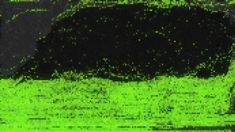 Unique Design. Abstract Digital Animation. Pixel Noise Glitch Error Video Damage Stock Footage 96342322