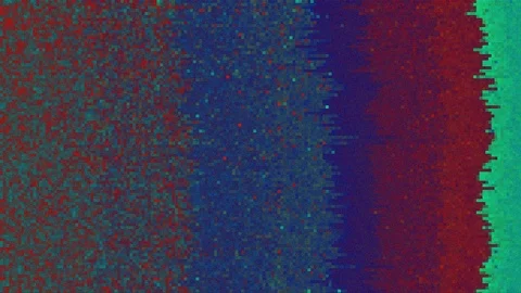 Unique Design. Abstract Digital Animation. Pixel Noise Glitch Error Video Damage Vídeos de archivo 96447976