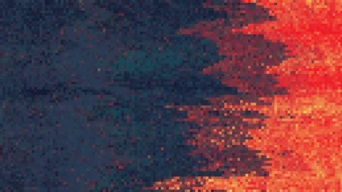 Unique Design. Abstract Digital Animation. Pixel Noise Glitch Error Video Damage Stock Footage 97012852