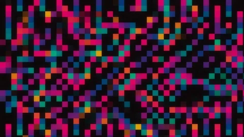Unique Design. Abstract Digital Animation. Pixel Noise Glitch Error Video Damage Stock Footage 97080173