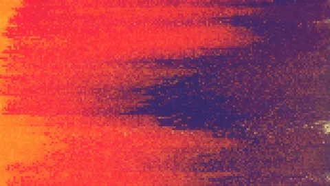 Unique Design. Abstract Digital Animation. Pixel Noise Glitch Error Video Damage Stock-Footage 97395370