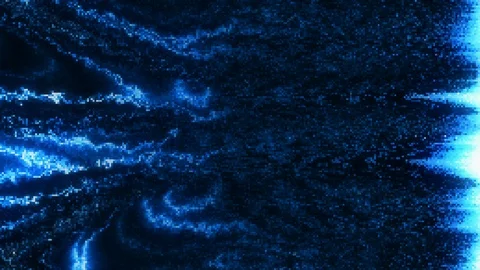 Unique Design. Abstract Digital Animation. Pixel Noise Glitch Error Video Damage Stock-Footage 97463280