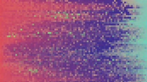 Unique Design. Abstract Digital Animation. Pixel Noise Glitch Error Video Damage Stock Footage 97588701