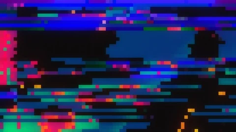 Unique Design. Abstract Digital Animation. Pixel Noise Glitch Error Video Damage Vídeos de archivo 98217213