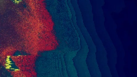 Unique Design. Abstract Digital Animation. Pixel Noise Glitch Error Video Damage Stock Footage 99167013