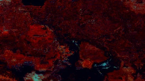 Unique Design. Abstract Digital Animation. Pixel Noise Glitch Error Video Damage Stock Footage 99846579