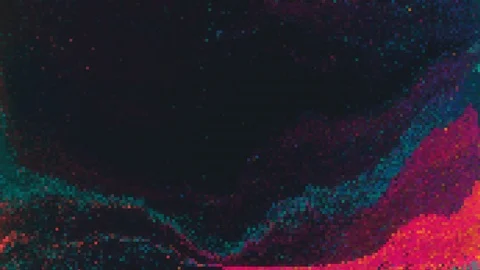 Unique Design. Abstract Digital Animation. Pixel Noise Glitch Error Video Damage Stock Footage 99846701