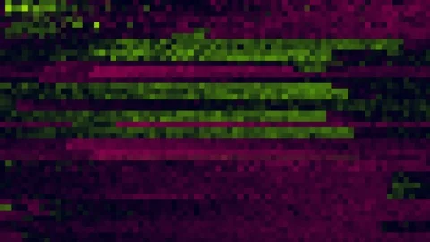 Unique Design. Abstract Digital Animation. Pixel Noise Glitch Error Video Damage Stock Footage 99950309