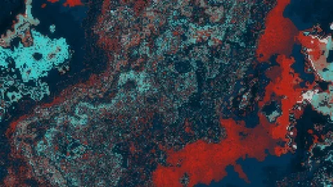 Unique Design. Abstract Digital Animation. Pixel Noise Glitch Error Video Damage Stock Footage 100126064