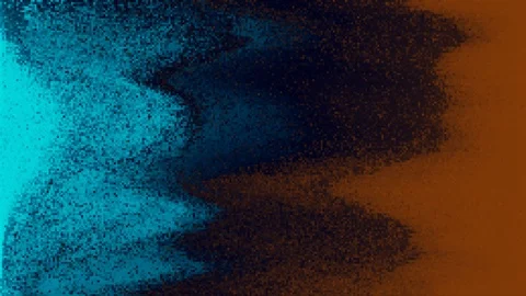 Unique Design. Abstract Digital Animation. Pixel Noise Glitch Error Video Damage Stock Footage 101357393