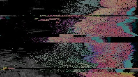 Unique Design. Abstract Digital Animation. Pixel Noise Glitch Error Video Damage Stock Footage 101492156