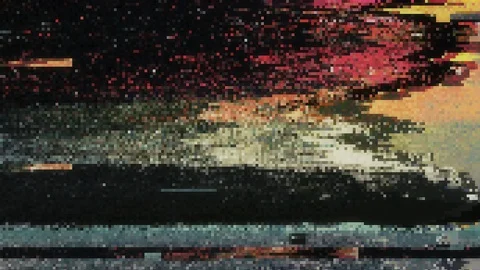 Unique Design. Abstract Digital Animation. Pixel Noise Glitch Error Video Damage Stock-Footage 101671108