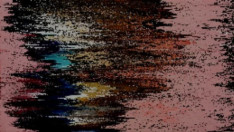 Unique Design. Abstract Digital Animation. Pixel Noise Glitch Error Video Damage Stock Footage 103734452