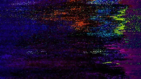 Unique Design Abstract Digital Animation Pixel Noise Glitch Error Video Damage Stock Footage 104733033