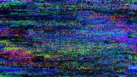 Unique Design Abstract Digital Animation Pixel Noise Glitch Error Video Damage Stock Footage 104780107