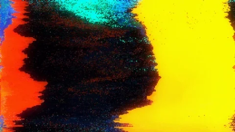 Unique Design Abstract Digital Animation Pixel Noise Glitch Error Video Damage Stock Footage 105074331