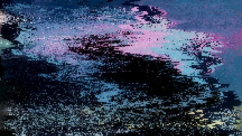 Unique Design Abstract Digital Animation Pixel Noise Glitch Error Video Damage Vídeos de archivo 105387055