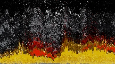 Unique Design Abstract Digital Animation Pixel Noise Glitch Error Video Damage Stock Footage 105387058