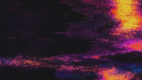 Unique Design Abstract Digital Animation Pixel Noise Glitch Error Video Damage Stock-Footage 105487746