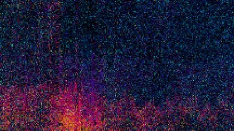 Unique Design Abstract Digital Animation Pixel Noise Glitch Error Video Damage Stock Footage 105750578