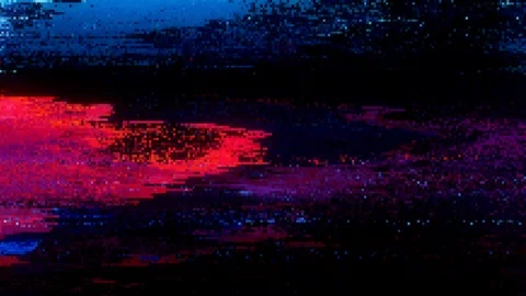 Unique Design Abstract Digital Animation Pixel Noise Glitch Error Video Damage Stock-Footage 105752672