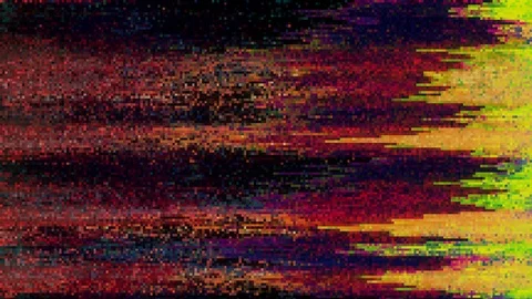 Unique Design Abstract Digital Animation Pixel Noise Glitch Error Video Damage Stock-Footage 105753345