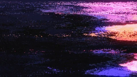 Unique Design Abstract Digital Animation Pixel Noise Glitch Error Video Damage Vídeos de archivo 106166041