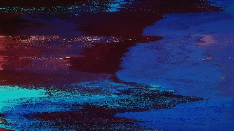 Unique Design Abstract Digital Animation Pixel Noise Glitch Error Video Damage Stock Footage 107119910