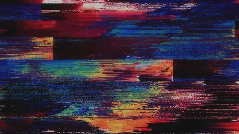 Unique Design Abstract Digital Animation Pixel Noise Glitch Error Video Damage Stock Footage 107387419