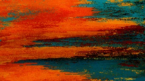 Unique Design Abstract Digital Animation Pixel Noise Glitch Error Video Damage Stock Footage 108509042