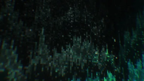 Unique Design Abstract Digital Animation Pixel Noise Glitch Error Video Damage Stock Footage 111276448