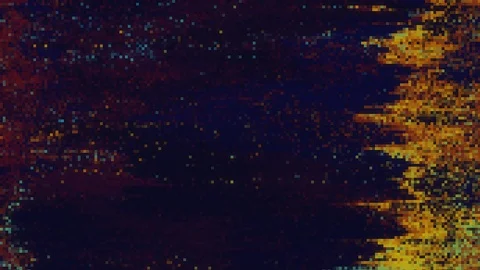 Unique Design Abstract Digital Animation Pixel Noise Glitch Error Video Damage Stock Footage 111631927