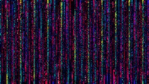 Unique Design Abstract Digital Animation Pixel Noise Glitch Error Video Damage Stock Footage 112292056