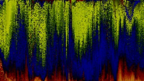 Unique Design Abstract Digital Animation Pixel Noise Glitch Error Video Damage Stock Footage 113088860