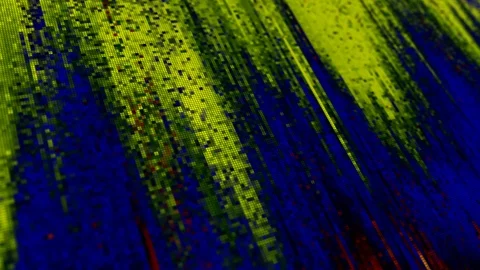 Unique Design Abstract Digital Animation Pixel Noise Glitch Error Video Damage Stock Footage 113093405