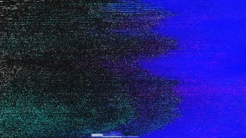 Unique Design Abstract Digital Animation Pixel Noise Glitch Error Video Damage Stock Footage 113569030