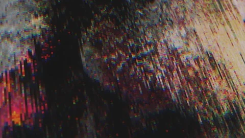 Unique Design Abstract Digital Animation Pixel Noise Glitch Error Video Damage Stock Footage 113748702