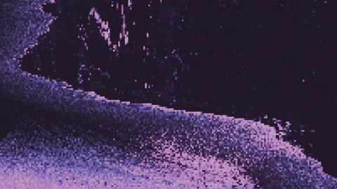 Unique Design Abstract Digital Animation Pixel Noise Glitch Error Video Damage Stock Footage 114112328