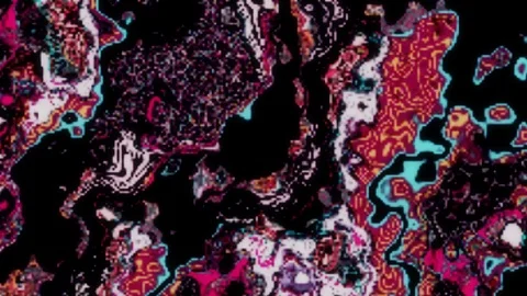 Unique Design Abstract Digital Fluid Pixel Animation Stock Footage 104375803